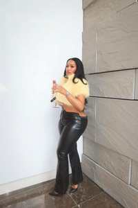 10882 Autumn and Winter New Pure Color Fau <b>Fur</b> Vest Sleeveless Top - Product Image 3