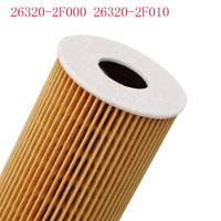 Filtres à huile Antomotives 26320-2F000 26320-2F100 26320-2F010 (Métal et papier filtre, garantie 1 an)