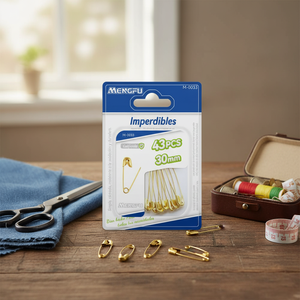Spille di Sicurezza Mengfu Gold Modello M-0033, 43 Pezzi, 30mm, Made in China per Progetti di Cucito e Artigianato - Product Image 3