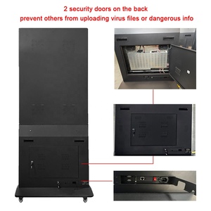 Siêu mỏng 43inch 500cdm2 đơn lập <span class=keywords><strong>kiosk</strong></span> Trong Nhà Kỹ thuật số biển và hiển thị wifi LCD tương tác màn hình cảm ứng Totem kiốt - Product Image 3