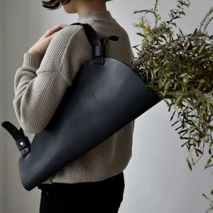 Sac Cadeau Tendance en Cuir PU pour la Fête des Mères, Motif Floral Nordique, Rangement Durable pour Bouquets, avec Poignée, Emballage Floral pour Mariage et Décoration Intérieure - Product Image 4