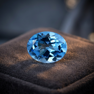 Venta al por mayor 6X8mm corte ovalado natural para Topacio Azul suizo piedra preciosa suelta facetada de alta calidad con certificado IGI precio de fábrica - Product Image 3