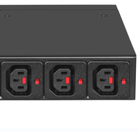 PDU industriel 19 pouces SNMP avec compteur de puissance par port C13/C20 verrouillable, contrôle Web/Telnet/SSH, équipement de centre de données à montage en rack