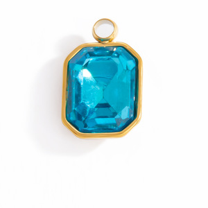 Pendentif en pierre de verre, formes mixtes, zircon synthétique pour la fabrication de bijoux PJ91913 - Product Image 5