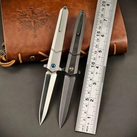 Petit couteau pliant CN Divine Sword avec manche en alliage de titane pour le camping en plein air, pratique et tranchant, modèle de poche, EDC