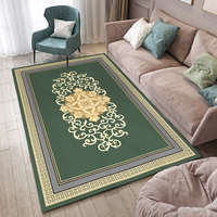Tapis de couloir en velours or et diamant à motif design, fabriqué à la machine, antidérapant, lavable en machine, livraison rapide