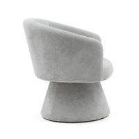 Style nordique en bois Base circulaire mi dossier Accent loisirs chaise fauteuil canapé simple chaise pour salon balcon salle à manger