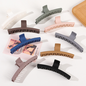 Hàn Quốc Matte 13cm thêm lớn nhựa tóc Claw Clips đơn giản morandi màu vuông quá khổ tóc clip cho phụ nữ hairgrip - Product Image 6