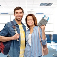 Dompet Passport Kulit PU Anti RFID, Tahan Air, dengan Kancing, untuk Pria Wanita, Tempat Kartu, Perlengkapan Perjalanan