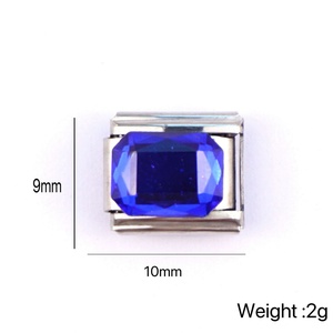 Bracelet Amovible Style Italien en Acier Inoxydable, Chaîne Élastique Plaqué Or, Breloque Italienne, Type Diamant, Petits Accessoires - Product Image 2
