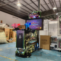Machine de jeu d'arcade de tir commerciale à monnayeur, simulateur de tir à double pistolet lumineux avec écran HD pour centre de divertissement familial (FEC) et centre commercial