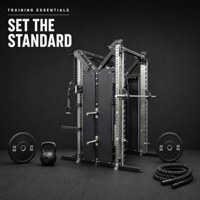 Rack à Squats Smith avec Barre de Croisement à Câbles et Trous de Réglage Guidés pour Équipement de Musculation Commercial en Salle de Sport