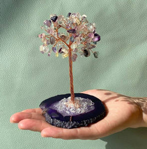 <span class=keywords><strong>Pietre</strong></span> Curative Feng Shui <span class=keywords><strong>e</strong></span> <span class=keywords><strong>Cristalli</strong></span> per la Guarigione dei <span class=keywords><strong>Chakra</strong></span> Albero di Cristallo Decorativo con Filo per la Meditazione - Product Image 4