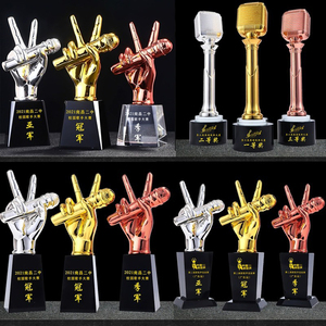 รางวัลนักร้อง รางวัลการแข่งขันดนตรี รูปโน้ตดนตรี ทำจากโลหะ คริสตัล เรซิ่น รูปไมค์ รูปเปียโน รูปไวโอลิน สำหรับขายส่งและสั่งทำได้ - Product Image 4