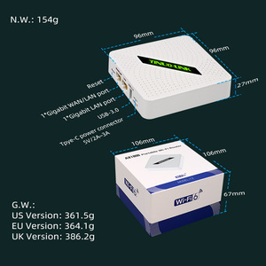 Y2 Hot Selling Starlink Mini Router <b>Wifi</b> 6 Router AX1800 <b>Portable</b> Wireless OpenVPN Router 2*Gigbabit Port,1*USB3.0,Smart LED - Product Image 3