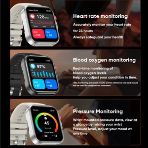 Montre connectée Bluetooth pour sports de plein air LC80, écran HD de 1,8 pouces avec résolution 320*382, batterie 300 mAh, montre Da Fit pour hommes - Product Image 4