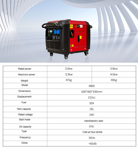 Generador de Gasolina Portátil Silencioso de Frecuencia Variable Miniatura para Exteriores, Hogar y Automóvil 2 kW 220 Voltios Pequeño 3KW 4KW 5KW 6KW 7KW - Product Image 5