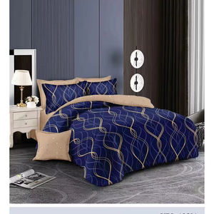 Ensembles de draps de lit en coton King Size 8 pièces en gros avec couette lot de literie 3 places Draps et Couettes De Lit Coton - Product Image 6