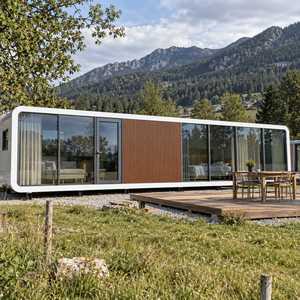 Casa Prefabricada Modular Tipo Cabaña <span class=keywords><strong>Apple</strong></span> de 20 pies/40 pies con Pared de Cristal Completa, Casa Móvil para Vacaciones - Product Image 3