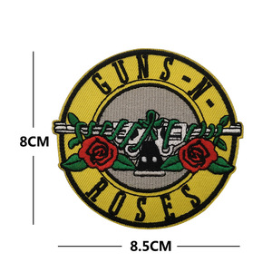 Ngoài trời cho súng hoa hồng tăng này là fien QR mã 3D thêu Vòng cảm thấy sắt-on Sequins Polyester cho vá may sử dụng - Product Image 4