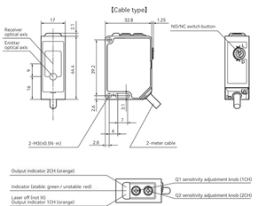مستشعر ليزر كهروضوئي مربع الشكل AKUSENSE ELT 0.05-10م، مستشعر توفر المسافة بالليزر، نطاق قابل للتعديل، تناظري (I+V)/RS485، كشف رقمي مع شاشة عرض - Product Image 6