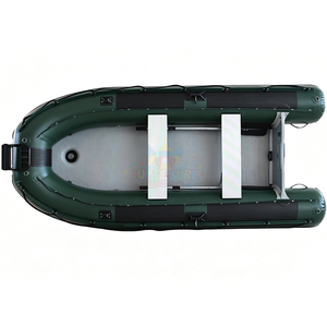 Bateau pneumatique en PVC à prix abordable, bateau semi-rigide en aluminium, radeau de pêche en caoutchouc gonflable avec plancher à matelas pneumatique - Product Image 4