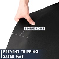 Tapis de salon moderne anti-fatigue 150x90x1.8cm en PU, tapis ergonomique pour barbier, lavable, antidérapant et rembourré