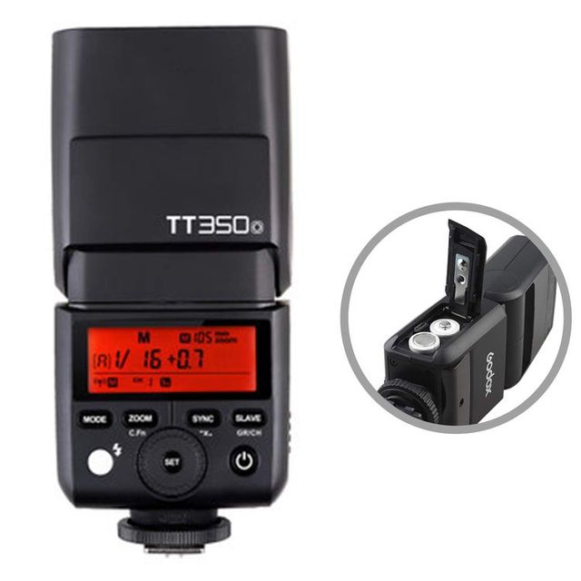 Godox TT350 Mini Speedlite Compact Flash 2.4GHz HSS 1/8000s TTL GN36 for Canon or Nikon or Sony Fujifilm Lumix Olympus Cameras