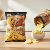 Sachets d'emballage personnalisés en plastique laminé à scellage arrière pour chips de banane plantain, snacks soufflés, pop-corn, croustilles et chips de pommes de terre