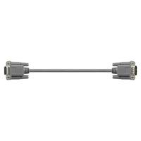 Cable de Extensión Serial RS232 DB9 de 9 Pines, Hembra a Macho, con Conector de Rosca Moldeado, Recto, para PLC, CNC, Industrial