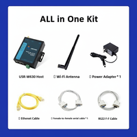 Servidor de Dispositivos Seriales de Doble Puerto Yunifai, Convertidor RS232/RS485 a WiFi y Ethernet, Compatible con Modbus RTU a TCP, IoT Industrial