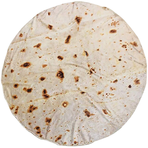 American Style Realistic Soft Plush Burrito Tortilla Print Modern Twin Size Raschel <strong>Knitted</strong> <strong>Throw</strong> for Sofa - Product Image 4
