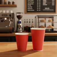 Gobelets en papier blancs à paroi simple, isolés, personnalisables avec logo, pour boissons chaudes (4-24 oz), café, thé, boissons énergisantes