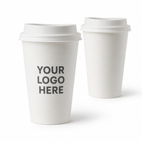 Vasos de Papel Desechables Impresos con Logotipo Personalizado para Café, Té y Bebidas, para Cafeterías, Restaurantes y Servicios de Alimentos al por Mayor