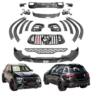 Kit carrosserie style B Rocket 900, ailerons avant en fibre de carbone pour <span class=keywords><strong>Mercedes</strong></span> Benz GLE450 GLE53 GLE63 Coupé SUV - Product Image 1