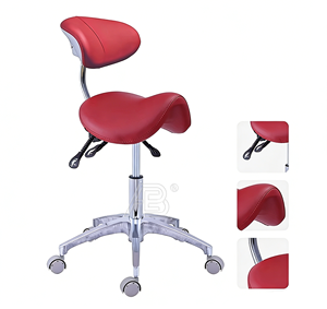Tabouret de dentiste avec dossier, tabouret ergonomique pour médecin, hauteur réglable, chaise médicale pour dentiste, hygiéniste, usage en clinique - Product Image 1