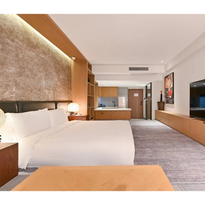 Su misura di alta qualità mobili commerciali Hotel camera per gli ospiti Set camera da letto moderna camera Standard Set mobili Hotel - Product Image 5