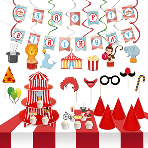 Nuevos Productos 2019: Decoración de Calabaza para Fotos, Adornos Reutilizables de Acrílico y Papel con Temática de Circo para Fiestas de Cumpleaños Infantiles - Product Image 1