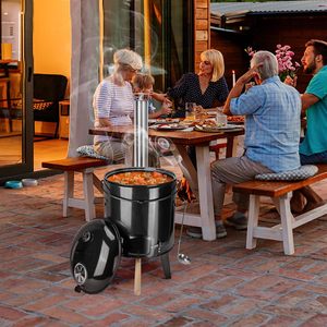 Barbecue vertical multifonctionnel 14L pour l'extérieur, idéal pour le camping et la cuisine en plein air - Product Image 5