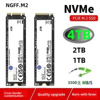 SSD interne M.2 NV2 transfrontalier haute vitesse pour ordinateur portable – Mise à niveau d'extension 4 To/2 To/1 To, interface SATA, lecture 3500 Mo/s, écriture 2100 Mo/s