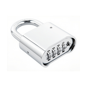 <span class=keywords><strong>Candado</strong></span> Mecánico de Combinación de 4 Dígitos, Color Dorado y Plateado, Resistente al Agua, <span class=keywords><strong>Candado</strong></span> sin Llave de Alta Resistencia - Product Image 6