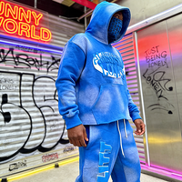 YSJY OEM Jogging en coton personnalisé, coupe évasée, imprimé, vintage, délavé à l'acide, ample, surdimensionné, survêtement pour homme