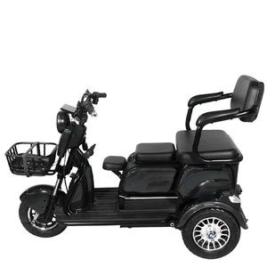 Vendita Diretta dalla Fabbrica Nuovi Eleganti Tricicli Elettrici a 3 Ruote Personalizzabili Bici Elettrica in Acciaio per Famiglie e Passeggeri - Product Image 2