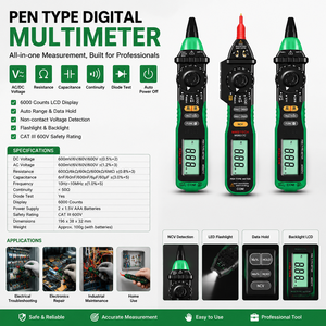 MASTECH MS8211/8211D/8212A Pen-Type Digital Multimeter Three and a Half Position Accuracy Portable Display Universal Meter