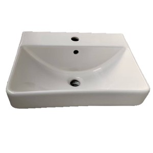 Lavabo de Pared de Cerámica de una Pieza de 50x40cm con un Solo Orificio - Product Image 4