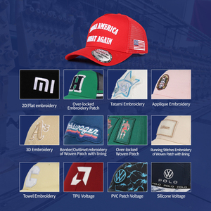 20 + Nhà sản xuất mũ yrs | Trucker/bóng chày/lưới mũ-Thiết kế logo thêu | moq thấp & bằng chứng miễn phí - Product Image 4