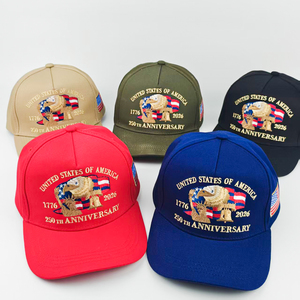 100% cotton thêu Hoa Kỳ kỷ niệm 250 năm Mũ bóng chày mũ unisex hat với hói EAGLE tượng tự do chuông chúng tôi cờ - Product Image 2