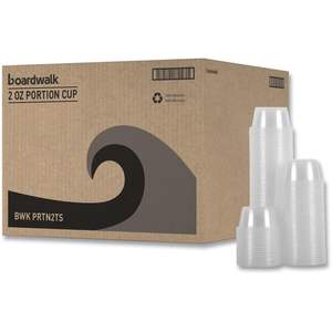 Boardwalk 2 Oz. Vasos Desechables Transparentes de Polipropileno para Soufflé/Porciones, 2500 Unidades por Caja - Product Image 4