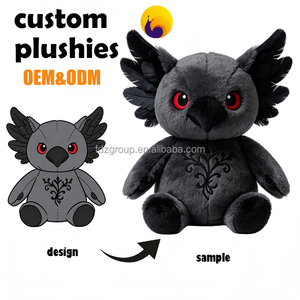 Personnalisation de mascotte de marque en peluche sur mesure, jouets en peluche Elfes Noirs pour la saison des fêtes - Product Image 3