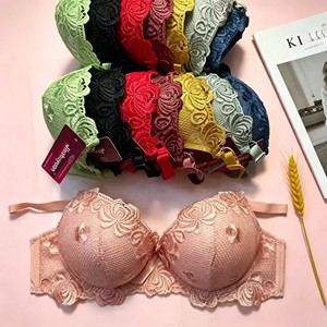 Modelo AS001 de $1.3, Talla 38-44B, Sujetador de Encaje con Cobertura Total para Mujeres Africanas con Pechos Grandes, Sujetador de Copa Completa para Adolescentes y Chicas - Product Image 6